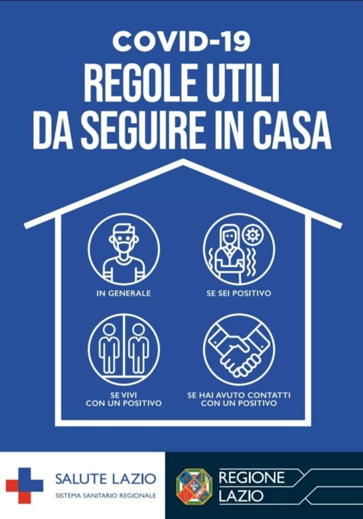 Regione Lazio_manuale con i corretti comportamenti da seguire in casa nel contrasto al Covid19