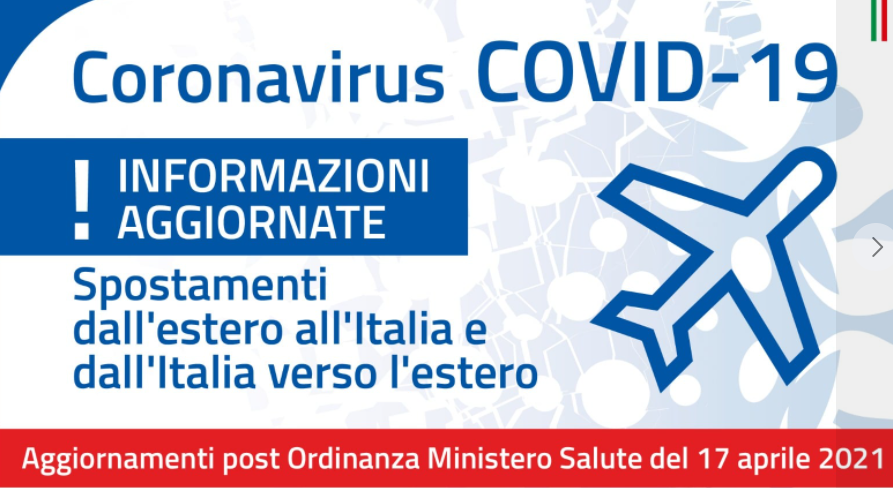 Ministero della Salute – Ordinanza Misure che regolano gli ingressi in Italia da paesi terzi