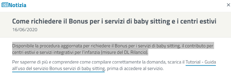 Guida Bonus per i servizi di baby sitting, il contributo per centri estivi e servizi integrativi per l’infanzia