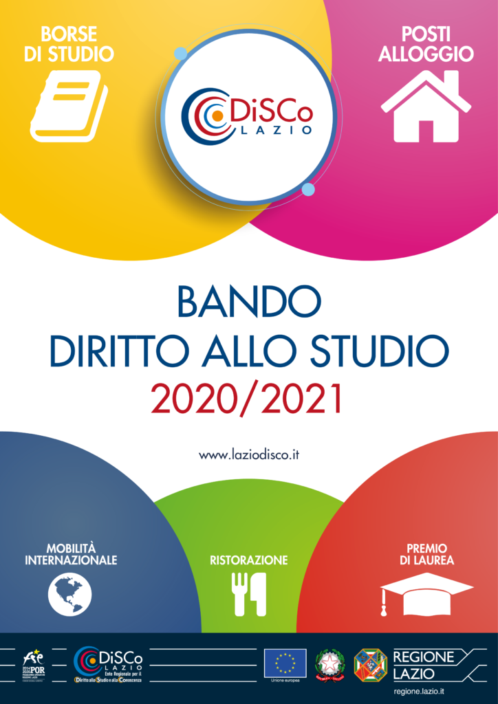 Regione Lazio_Bando Diritto allo Studio 2020/21