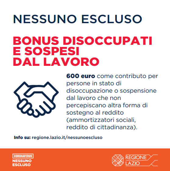 4.Regione Lazio_Contributo disoccupati o sospesi 07/05/2020