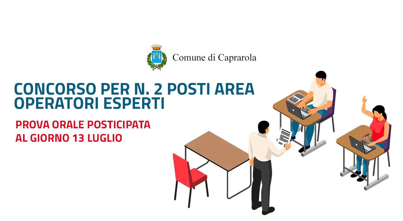 Cover prova orale Caprarola